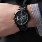 Engraved Black Chronograph (3ATM) - (Customizable Men's Watch)