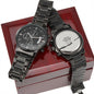 Customized Black Chronograph Watch - Perfect Gift for Your Man