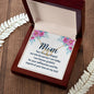 Golden Love Necklace: 10K Solid Gold Heart Necklace with Diamond Accents for Mom