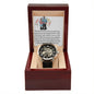 Men's Openwork Automatic Leather Watch - A Timeless Gift for Dad