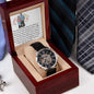 Men's Openwork Automatic Leather Watch - A Timeless Gift for Dad