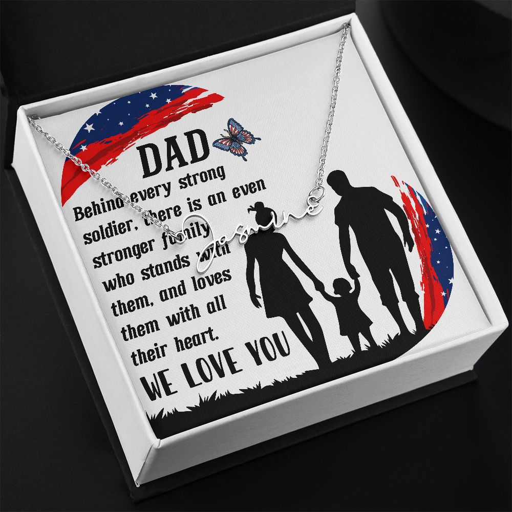 Custom Necklace - Gift for your Amazing Dad!