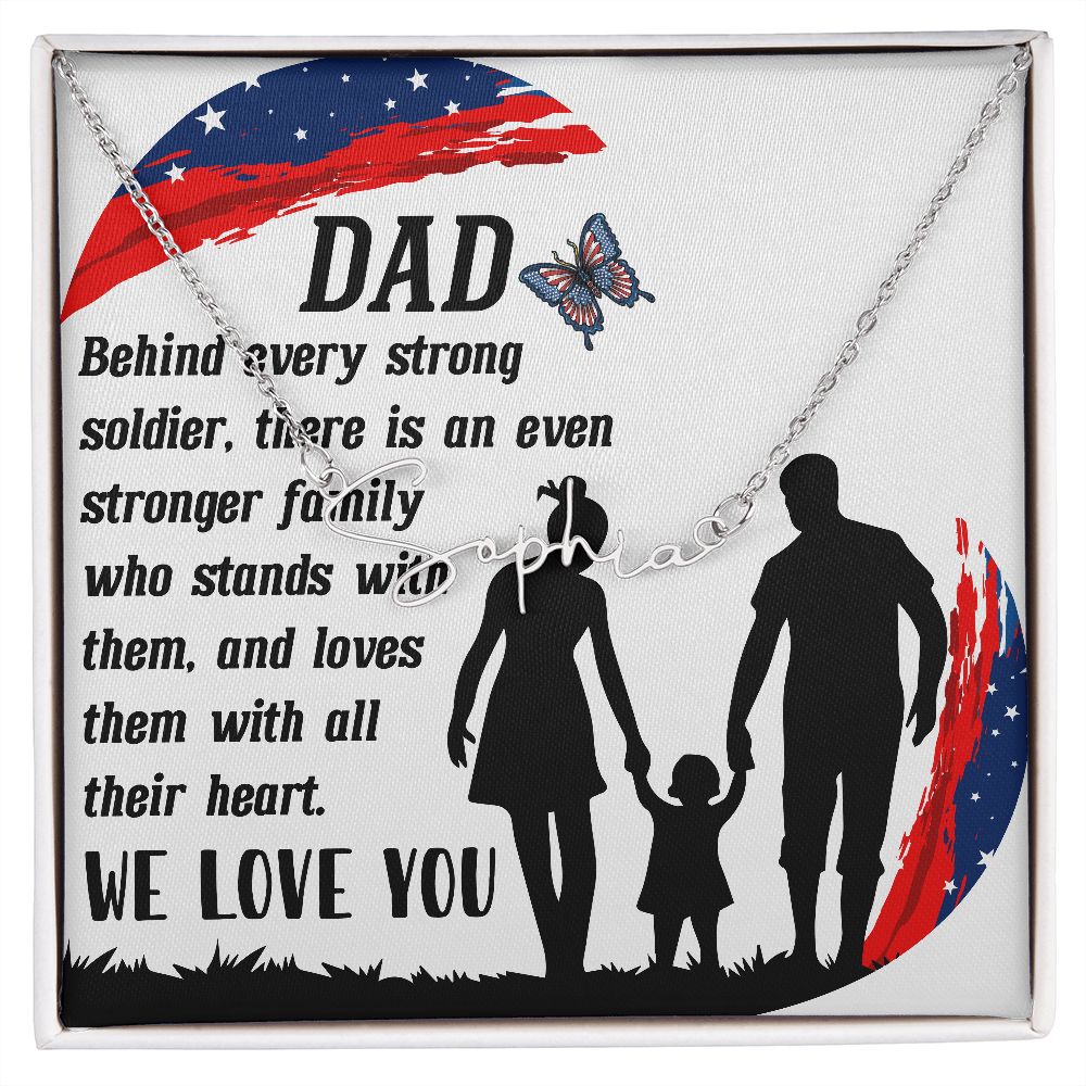 Custom Necklace - Gift for your Amazing Dad!