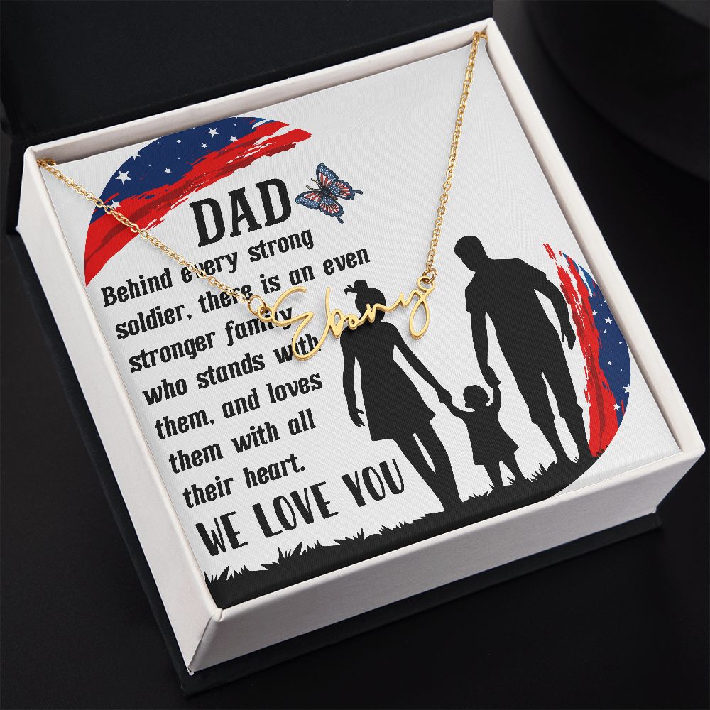 Custom Necklace - Gift for your Amazing Dad!